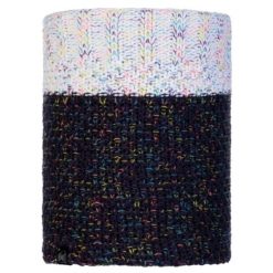 Komin zimowy dla dorosłych Buff Neckwarmer Janna granatowy. Białe szaliki i chusty damskie Buff, na zimę, bez wzorów. W wyprzedaży za 106.75 zł.