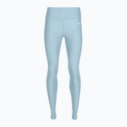 Legginsy do biegania damskie Mizuno BG3000. Niebieskie legginsy damskie Mizuno, m, bez wzorów, z elastanu, do biegania. Za 139.99 zł.