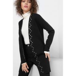 Kardigan z metalowymi kołami. Czarne kardigany damskie Orsay, z dzianiny. Za 139.99 zł.