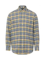 Andrew James koszula flanelowa Mężczyźni Regular Fit Bawełna (100%) niebieski|biały|żółty, L. Białe koszule męskie Andrew James, l, bez wzorów, z bawełny, bez kołnierzyka, bez ramiączek. Za 249.95 zł.