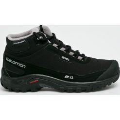 Salomon - Buty Shelter Cs Wp. Czarne trekkingi męskie Salomon, z materiału. W wyprzedaży za 499.90 zł.