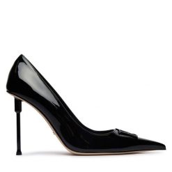 Szpilki Elisabetta Franchi. Czarne szpilki damskie Elisabetta Franchi, bez wzorów, bez obcasa, bez zapięcia. Za 2,779.00 zł.