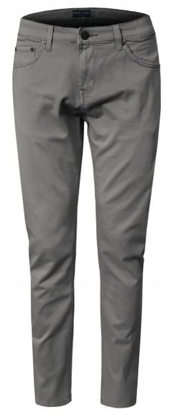 Bawełniane Spodnie Chinos, Regular - Pako Jeans - Ciemny Popiel. Spodnie materiałowe męskie Pako Jeans, m, bez wzorów, z bawełny, biznesowe. Za 195.00 zł.