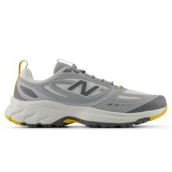 Buty męskie New Balance 410 v9 M4105G0 – szare. Szare buty sportowe męskie New Balance, z materiału, bez zapięcia, do biegania. Za 349.99 zł.