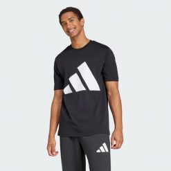Koszulka Essentials Big Logo. Brązowe buty sportowe męskie Adidas, xl, bez wzorów, z bawełny, bez kołnierzyka, bez ramiączek, na fitness i siłownię. Za 119.00 zł.