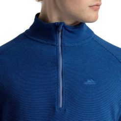 Trespass Keynote - Męski polar At100 Dark Navy. Niebieskie bluzy męskie Trespass, m, bez wzorów, z polaru, bez kaptura. Za 104.70 zł.