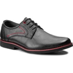 Półbuty VAPIANO - MFA1011A-3 Czarny. Czarne eleganckie półbuty Vapiano, z materiału. Za 119.99 zł.