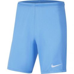 Męskie Spodenki Dry Park III. Niebieskie krótkie spodenki sportowe męskie Nike, m, bez wzorów, trekkingowe. Za 102.99 zł.