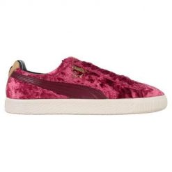 Buty do chodzenia damskie Puma Clyde X Extra Butter Unisex. Czerwone obuwie sportowe damskie Puma, bez wzorów, z materiału, trekkingowe. Za 254.00 zł.