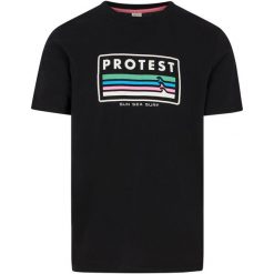 T-Shirt męski PROTEST PRTBarn. Czarne t-shirty męskie Protest, m, bez wzorów, bez kołnierzyka. W wyprzedaży za 125.99 zł.