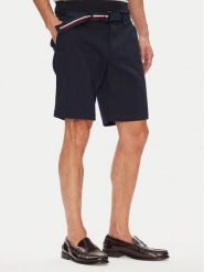 Tommy Hilfiger Szorty materiałowe Brooklyn MW0MW39706 Granatowy Regular Fit. Niebieskie szorty męskie Tommy Hilfiger, m, bez wzorów, z bawełny. Za 239.99 zł.