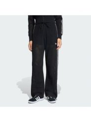 Adidas Spodnie dzianinowe Knitted Crochet Firebird KC6494 Czarny Regular Fit. Czarne spodnie materiałowe damskie Adidas, m, bez wzorów, z dzianiny. Za 349.99 zł.