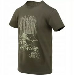 T-Shirt (Home Sweet Home) - Taiga Green - M/Regular. Zielone t-shirty męskie HELIKON, m, bez wzorów, bez kołnierzyka. Za 151.28 zł.