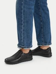 Go Soft Półbuty CEO-SCOMFORT-8 Czarny. Czarne półbuty damskie GO SOFT, bez wzorów, ze skóry, bez obcasa, na płaskiej podeszwie, bez zapięcia. Za 229.99 zł.