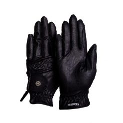 Rękawice jeździeckie z gripem Kentucky. Niebieskie rękawiczki dziecięce KENTUCKY HORSEWEAR, bez wzorów. Za 234.50 zł.