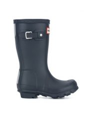 Hunter Kalosze KFT5000RMA-NVY Granatowy. Niebieskie kalosze dziewczęce Hunter, bez wzorów. Za 299.99 zł.