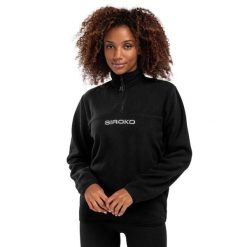 Bluza z grubego polaru damska Shadow-W SIROKO. Czarne bluzy damskie SIROKO, na zimę, m, bez wzorów, z elastanu, bez kaptura. Za 127.00 zł.