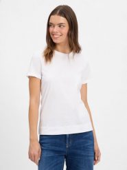 JOOP! Koszulka Kobiety Bawełna biały, 34. Białe t-shirty damskie JOOP!, bez wzorów, z bawełny, bez kołnierzyka. Za 119.95 zł.