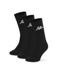 Kappa Skarpety długie Z4448_AW24 (3-PACK) Czarny. Czarne skarpety damskie Kappa, bez wzorów, z bawełny. Za 34.99 zł.