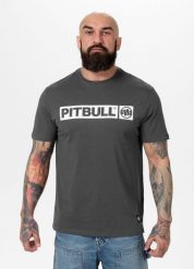 Koszulka sportowa męska Pitbull West Coast T-S Hilltop 170. Szare koszulki sportowe męskie PITBULL, m, bez wzorów, z bawełny, bez kołnierzyka, bez ramiączek. Za 73.99 zł.