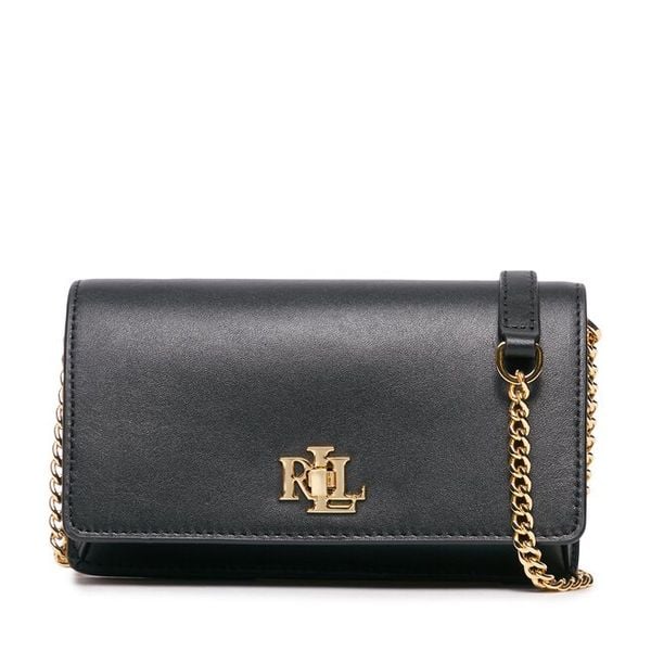 Portfel LAUREN RALPH LAUREN. Czarne portfele damskie Lauren Ralph Lauren, bez wzorów. Za 829.99 zł.
