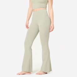 Spodnie do jogi i pilatesu Breathe flare. Zielone spodnie materiałowe damskie KIMJALY, xl, bez wzorów, z elastanu. Za 109.99 zł.