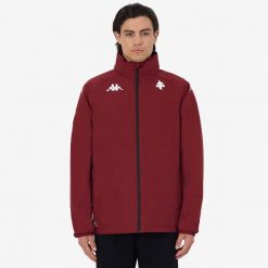 Hoddie FC Metz Pro. Czerwone kurtki sportowe męskie Kappa, bez wzorów, do piłki nożnej. Za 495.50 zł.