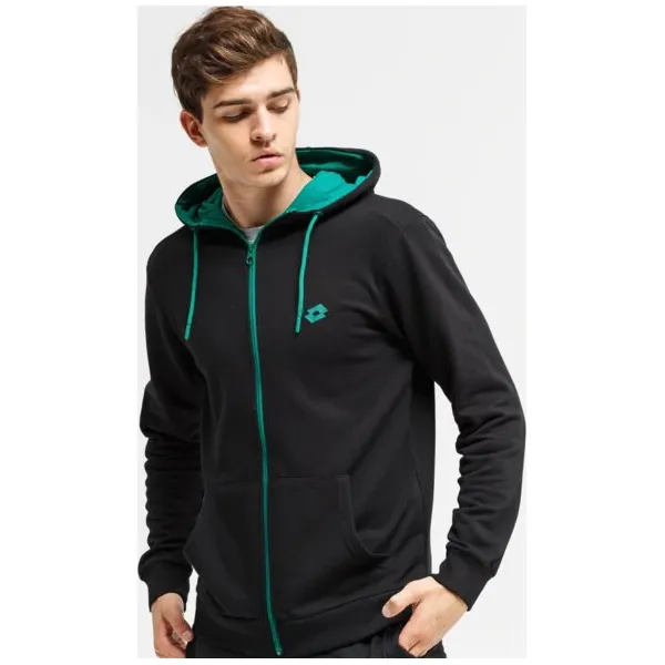 Lotto Bluza Rozpinana Z Kapturem Storno , czarny, rozmiar L. Czarne bluzy męskie Lotto, l, bez wzorów, z bawełny, z kapturem. W wyprzedaży za 69.99 zł.