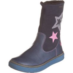 Skórzane kozaki zimowe w kolorze niebieskim. Buty zimowe dziewczęce Zimowe obuwie dla dzieci. W wyprzedaży za 155.95 zł.