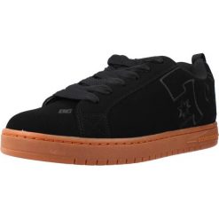 Buty DC COURT GRAFFIK M Czarny. Czarne trampki męskie DC Shoes, bez wzorów, z materiału, bez zapięcia. Za 349.99 zł.