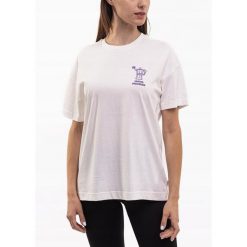 Outhorn koszulka Kobieta t-shirt bluzka sportowa luźna bawełniana roz. S. Białe koszulki sportowe damskie Outhorn, s, bez wzorów, z bawełny, bez kołnierzyka, bez ramiączek. Za 38.99 zł.