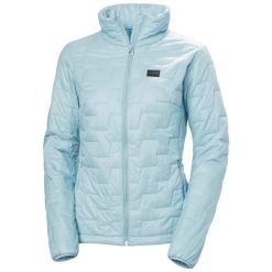 Kurtka narciarska damska izolowana Helly Hansen Lifaloft. Niebieskie kurtki snowboardowe damskie Helly Hansen, bez wzorów, bez kaptura, narciarskie. Za 852.00 zł.