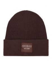 Guess Czapka AW5631 VIS01 Brązowy ciemny. Brązowe rękawiczki damskie Guess, na zimę, z aplikacjami, z wiskozy. Za 154.99 zł.