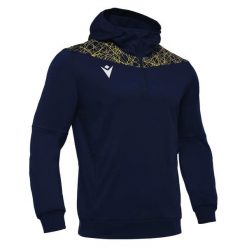 Bluza z kapturem 1/4 zip Macron Ishtar. Niebieskie bluzy męskie Macron, m, bez wzorów, z kapturem. Za 222.60 zł.