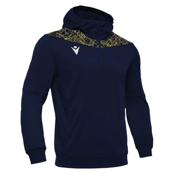 Bluza z kapturem 1/4 zip Macron Ishtar. Niebieskie bluzy męskie Macron, m, bez wzorów, z kapturem. Za 223.55 zł.