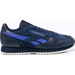 Reebok Classic - Buty Cl Lthr Ripple Sm. Niebieskie buty sportowe męskie Reebok Classic, z materiału. W wyprzedaży za 279.90 zł.