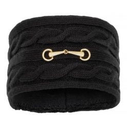 Opaska na głowę damska EQUESTRIAN QUEEN Kehlani 25AW zimowa. Czarne czapki i kapelusze damskie EQUESTRIAN QUEEN, na zimę, bez wzorów, sportowe. Za 79.99 zł.