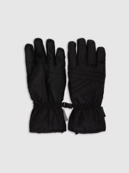 4F Rękawiczki narciarskie Thinsulate membrana 5000 damskie - czarne XL. Czarne rękawiczki damskie 4f, na zimę, bez wzorów, z materiału. Za 149.99 zł.