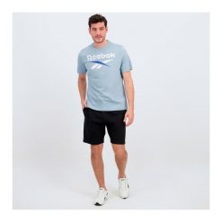 Koszulka Reebok Reebok Identity Big Logo Tee. Niebieskie koszulki sportowe męskie Reebok, bez wzorów, bez kołnierzyka, bez ramiączek. Za 62.99 zł.