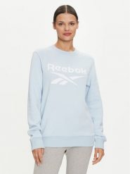 Reebok Bluza Fleece Crew 100037628 Niebieski Regular Fit. Niebieskie bluzy damskie Reebok, m, bez wzorów, z bawełny, bez kaptura, na fitness i siłownię. Za 159.99 zł.
