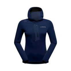 Bluza damska z kapturem La Sportiva Big Wall. Niebieskie bluzy damskie La Sportiva, l, bez wzorów, z elastanu, z kapturem. Za 759.35 zł.