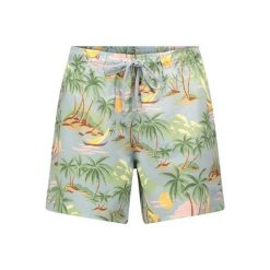 Szorty kąpielowe z nadrukiem Gant Hawaii. Niebieskie kąpielówki męskie GANT, m, bez wzorów, do pływania. W wyprzedaży za 184.50 zł.