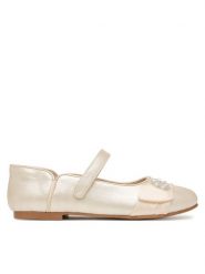 Mayoral Półbuty 45729.20 Srebrny. Szare półbuty dziewczęce Mayoral, bez wzorów, ze skóry, bez zapięcia. Za 219.99 zł.