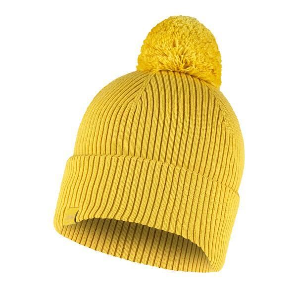 Czapka BUFF KNITTED HAT TIM. Żółte czapki i kapelusze męskie Buff, na zimę, bez wzorów, ze skóry, biznesowe. Za 174.90 zł.