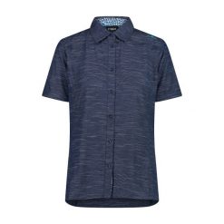 Koszula damska CMP. Niebieskie koszule damskie CMP, bez wzorów, sportowe, bez kołnierzyka, bez ramiączek. Za 258.15 zł.