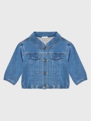 United Colors Of Benetton Kurtka jeansowa 2BAYAN00F Niebieski Regular Fit. Niebieskie kurtki i płaszcze dla dziewczynek United Colors Of Benetton, bez wzorów, z bawełny, bez kaptura. Za 122.99 zł.