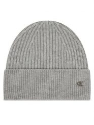 Calvin Klein Czapka Ck Metal Wool Beanie LV04D8032G Szary. Szare rękawiczki damskie Calvin Klein, na zimę, bez wzorów, z materiału. Za 169.99 zł.
