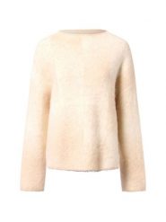 Someday sweter z dzianiny z zawartością alpaki - Teonie Kobiety beżowy|biały, S. Białe swetry damskie someday., s, bez wzorów, z dzianiny, bez kołnierzyka, bez ramiączek, bez kaptura. Za 379.95 zł.