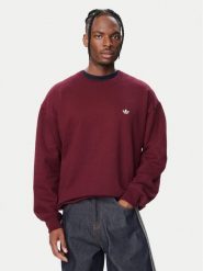 Adidas Bluza Trefoil Essentials LL1046 Bordowy Regular Fit. Czerwone bluzy męskie Adidas, m, bez wzorów, z bawełny, bez kaptura. Za 237.99 zł.