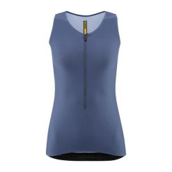 Damski tank top Mavic Aksium. Niebieskie koszulki sportowe damskie MAVIC, l, bez wzorów, bez kołnierzyka, bez ramiączek, rowerowe. Za 405.00 zł.